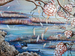 SOLD"Hidden Gems" featuring a family of Fairy Wrens.
