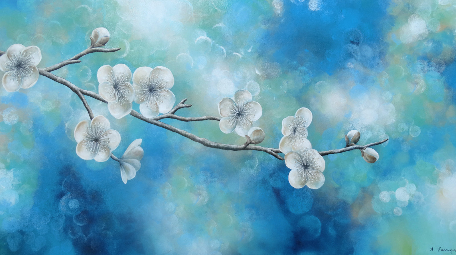 Floating Blossoms-Sold commissions Welcome.