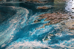 "Into the Deep"Textured Mixed Mediums Sold Commissions Welcome