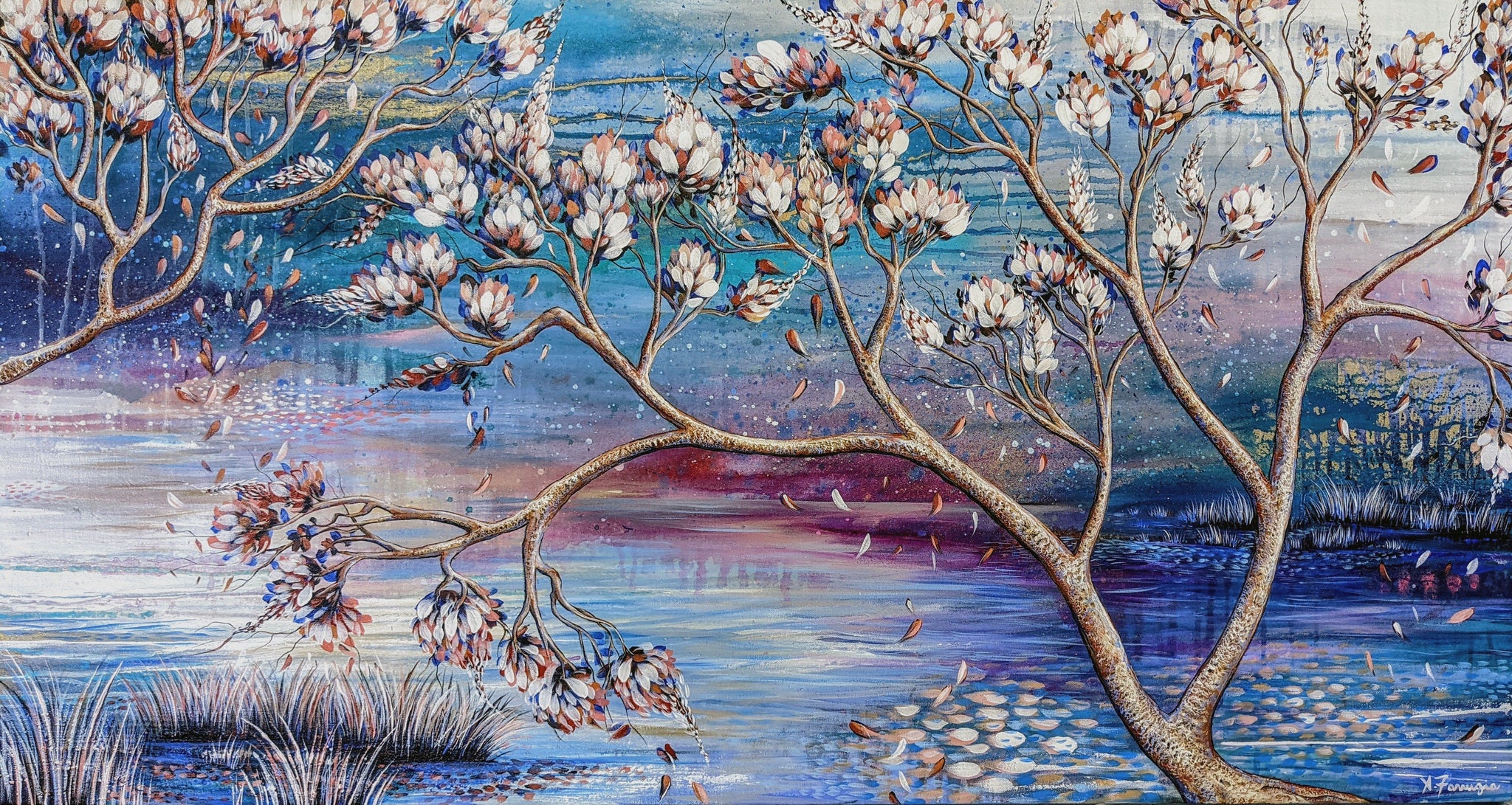 "Tranquility Amongst The Blossoms" SOLD