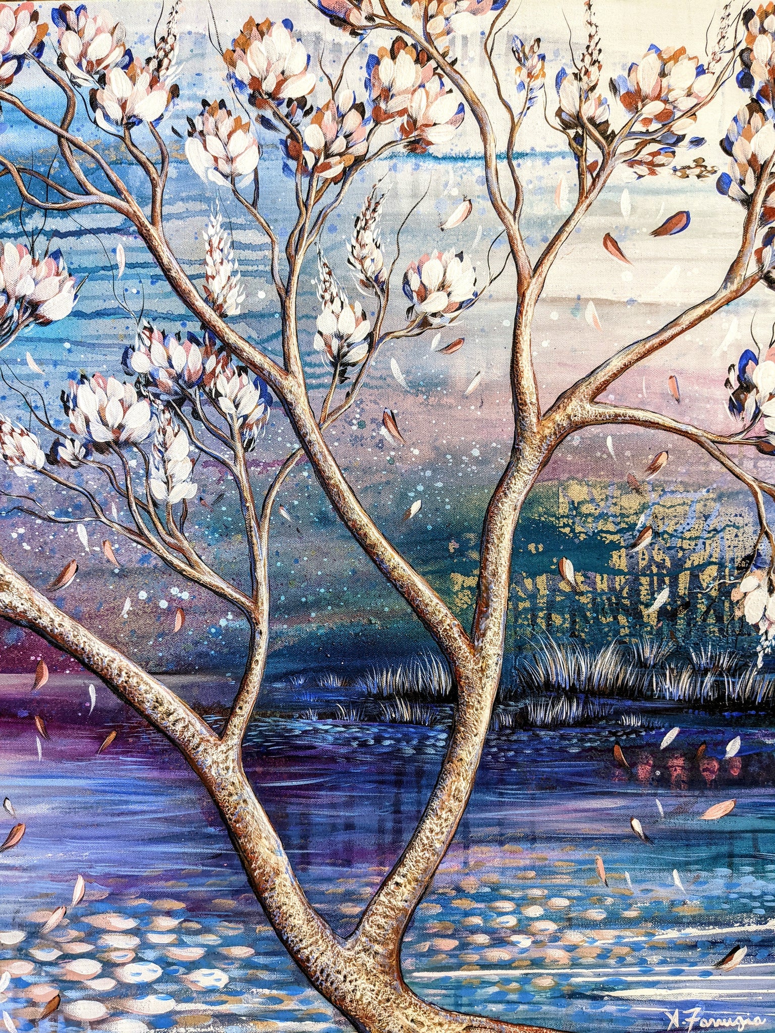 "Tranquility Amongst The Blossoms" SOLD