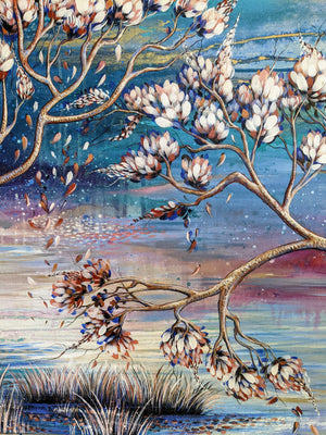 Tranquility Amongst The Blossoms Print #2