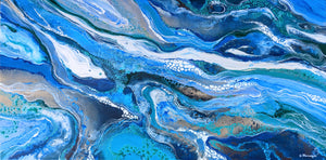 SOLD. Pacific Flow 121 x 60 cm