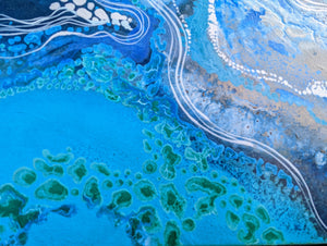 SOLD. Pacific Flow 121 x 60 cm