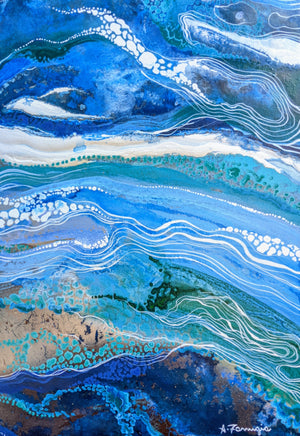 SOLD. Pacific Flow 121 x 60 cm