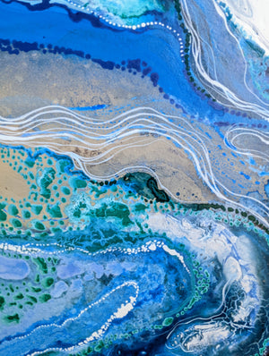 SOLD. Pacific Flow 121 x 60 cm